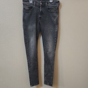 Diesel Charcoal Skinny Jeans for Men